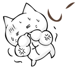 A cat is sometimes macho. sticker #11529566