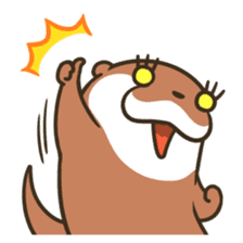 Kotsumetti of Small-clawed otter 06 sticker #11530020