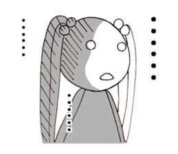 Hum girl stamp sticker #11530678