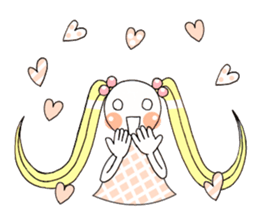 Hum girl stamp sticker #11530685