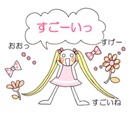 Hum girl stamp sticker #11530689