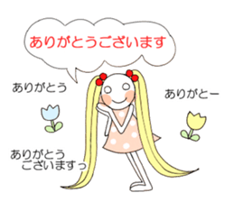 Hum girl stamp sticker #11530692