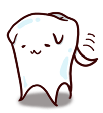 Tooth-shaped dog sticker #11531336