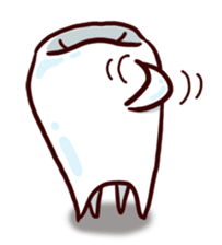 Tooth-shaped dog sticker #11531337