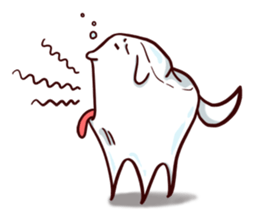 Tooth-shaped dog sticker #11531339