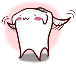 Tooth-shaped dog sticker #11531340