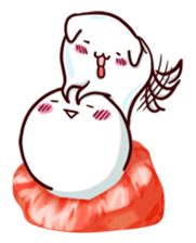 Tooth-shaped dog sticker #11531342