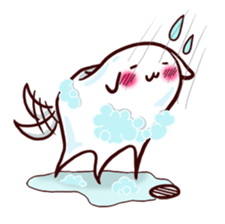 Tooth-shaped dog sticker #11531346