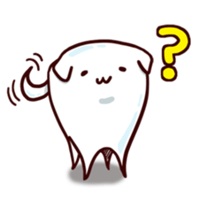 Tooth-shaped dog sticker #11531347