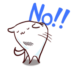 Tooth-shaped dog sticker #11531354