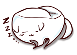 Tooth-shaped dog sticker #11531355