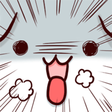 Tooth-shaped dog sticker #11531357