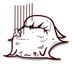 Tooth-shaped dog sticker #11531361