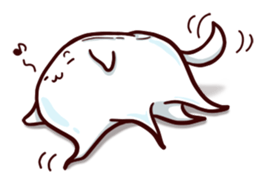 Tooth-shaped dog sticker #11531366