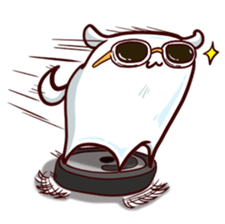 Tooth-shaped dog sticker #11531367