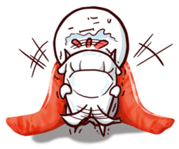 Tooth-shaped dog sticker #11531371