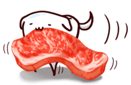 Tooth-shaped dog sticker #11531373