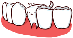 Tooth-shaped dog sticker #11531375