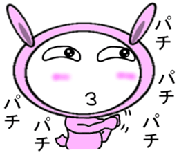 Doubtful Pink Rabbit sticker #11531715