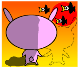 Doubtful Pink Rabbit sticker #11531728