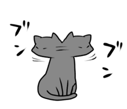 The cat which wants to satisfy hunger. sticker #11532697