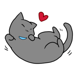 The cat which wants to satisfy hunger. sticker #11532700