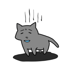 The cat which wants to satisfy hunger. sticker #11532701