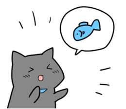 The cat which wants to satisfy hunger. sticker #11532709