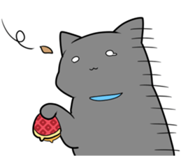 The cat which wants to satisfy hunger. sticker #11532711