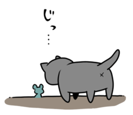 The cat which wants to satisfy hunger. sticker #11532730