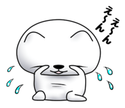 Cat of dark blue eyes sticker #11532946