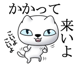Cat of dark blue eyes sticker #11532957