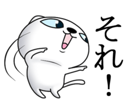 Cat of dark blue eyes sticker #11532964