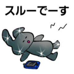 Metallic and glittering rabbit