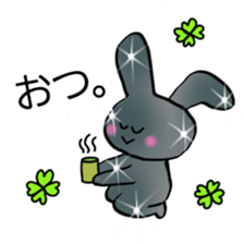 Metallic and glittering rabbit sticker #11533298