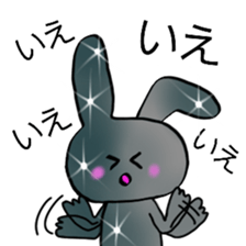 Metallic and glittering rabbit sticker #11533302