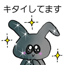 Metallic and glittering rabbit sticker #11533312