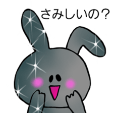 Metallic and glittering rabbit sticker #11533317