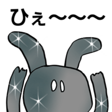 Metallic and glittering rabbit sticker #11533320