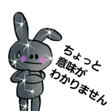 Metallic and glittering rabbit sticker #11533326