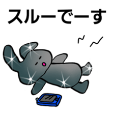 Metallic and glittering rabbit sticker #11533331