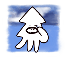 squid octopus sea story sticker #11533569