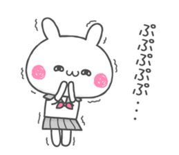 School girl Usa-chan sticker #11533861