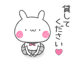 School girl Usa-chan sticker #11533889