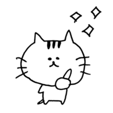 loose cute cat sticker #11534024