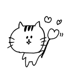 loose cute cat sticker #11534029