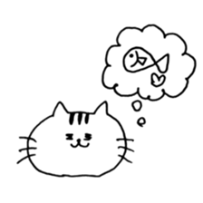 loose cute cat sticker #11534041