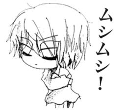 Depressive Girl 2 sticker #11534114