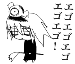 Depressive Girl 2 sticker #11534125