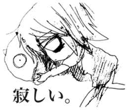 Depressive Girl 2 sticker #11534130